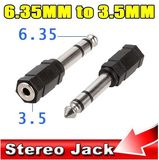 6.5mm to 3.5mm Audio Stereo Jack Convert x 1 