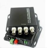 4 Ch Video Optical Converter Transmitter & Receiver 4CH+RS485 Data